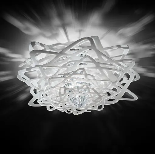 Lampada da parete Aurora Ceiling con cristalli di Slamp