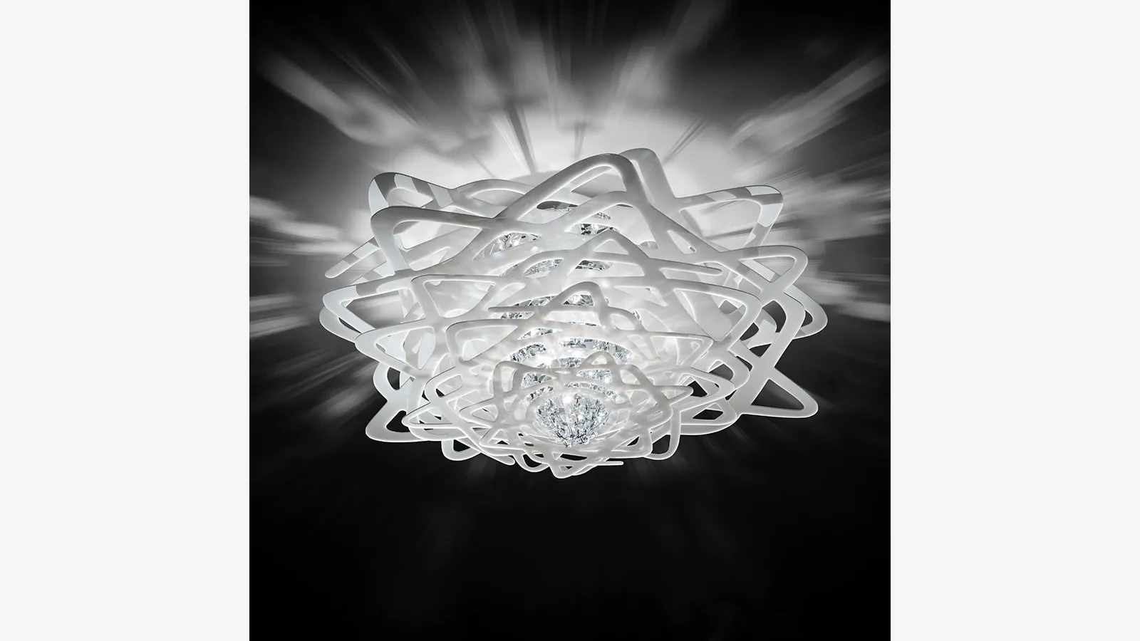 Lampada da parete Aurora Ceiling con cristalli di Slamp