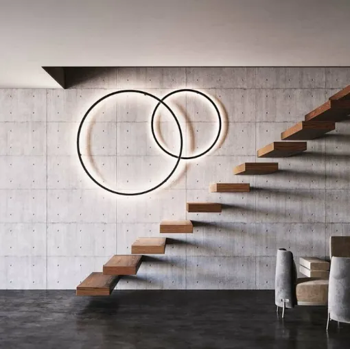 Lampada a parete Zirkol Circle Wall di ILTI luce