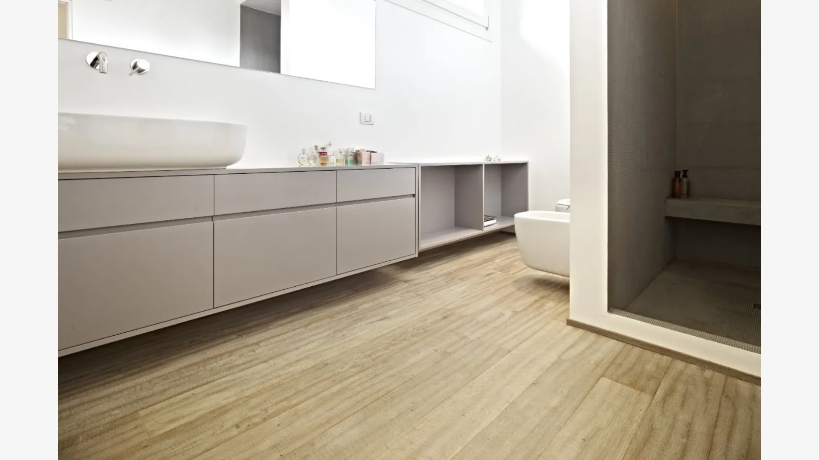 Parquet Argento in Rovere nodoso piano sega di Fiemme Tremila