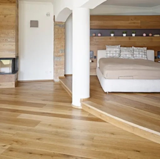 Parquet Ferro in Rovere nodoso spazzolato di Fiemme Tremila