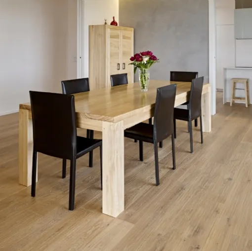 Parquet Riflesso in Rovere nodoso piallato di Fiemme Tremila