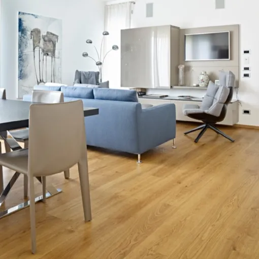 Parquet Rotondo di Rovere nodoso levigato di Fiemme Tremila