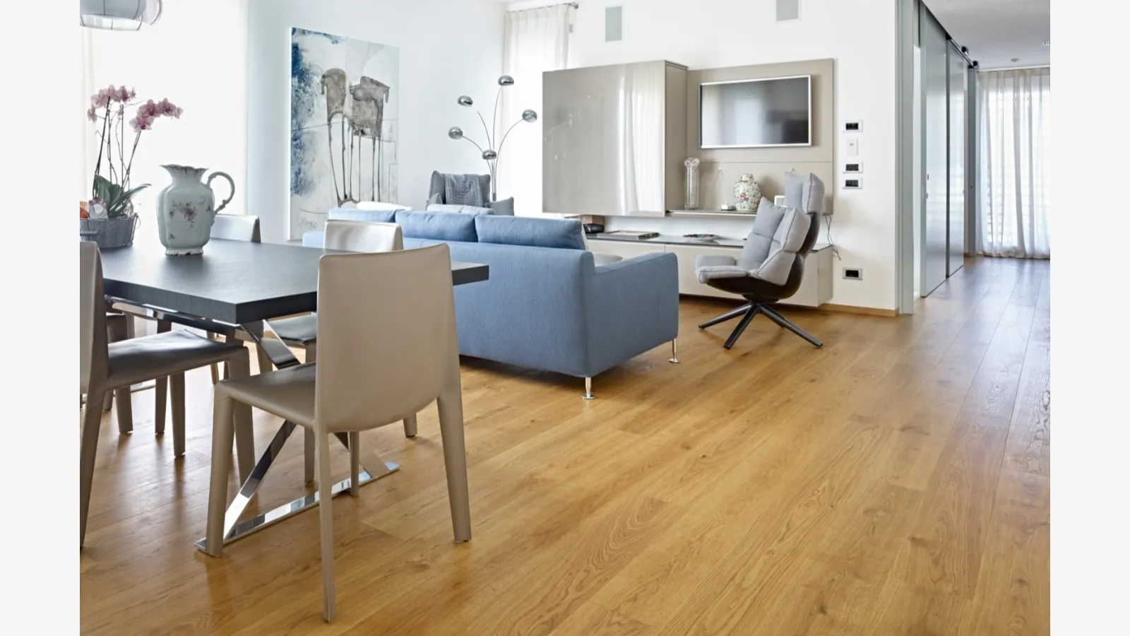 Parquet Rotondo di Rovere nodoso levigato di Fiemme Tremila