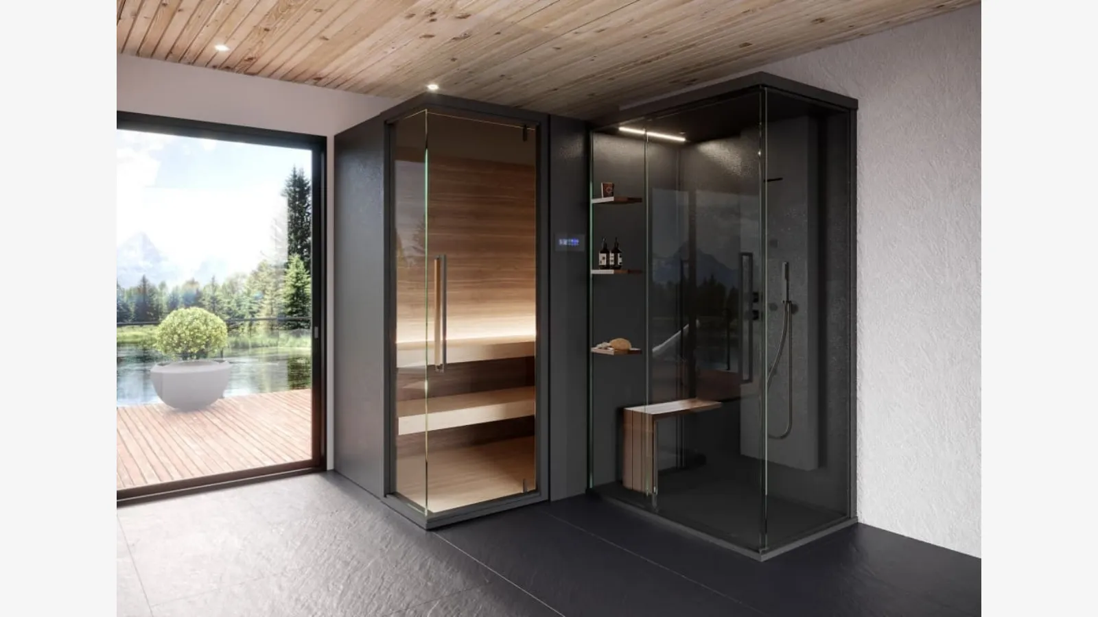 Sauna + Hammam Zen Combi di Megius