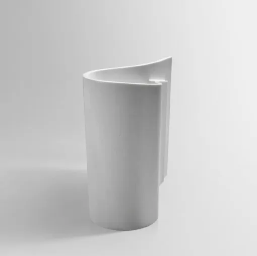 Lavabo di design in marmo Wave di Antoniolupi