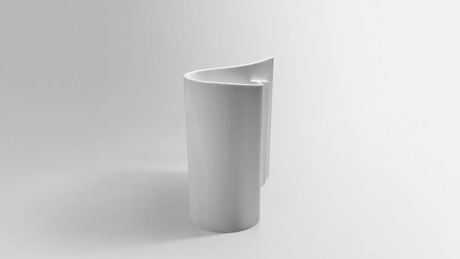 Lavabo di design in marmo Wave di Antoniolupi