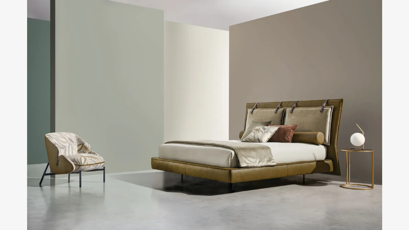 Letto con testiera SP2802 Belt Basso di Twils