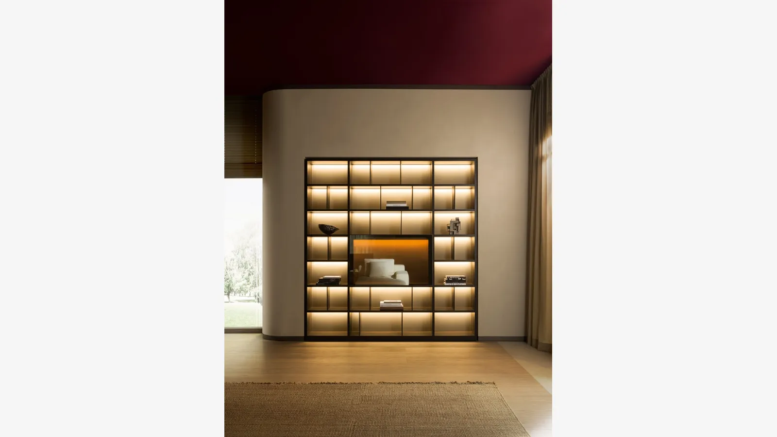 Libreria a muro 505 UP SYSTEM 12 di Molteni & C