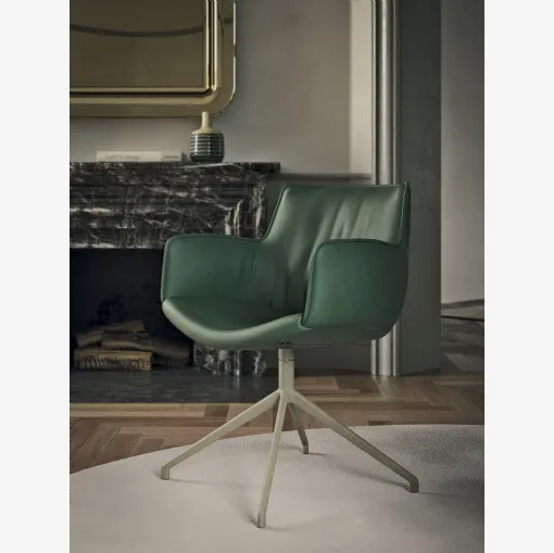 Sedia girevole Rhonda Turn di Cattelan Italia