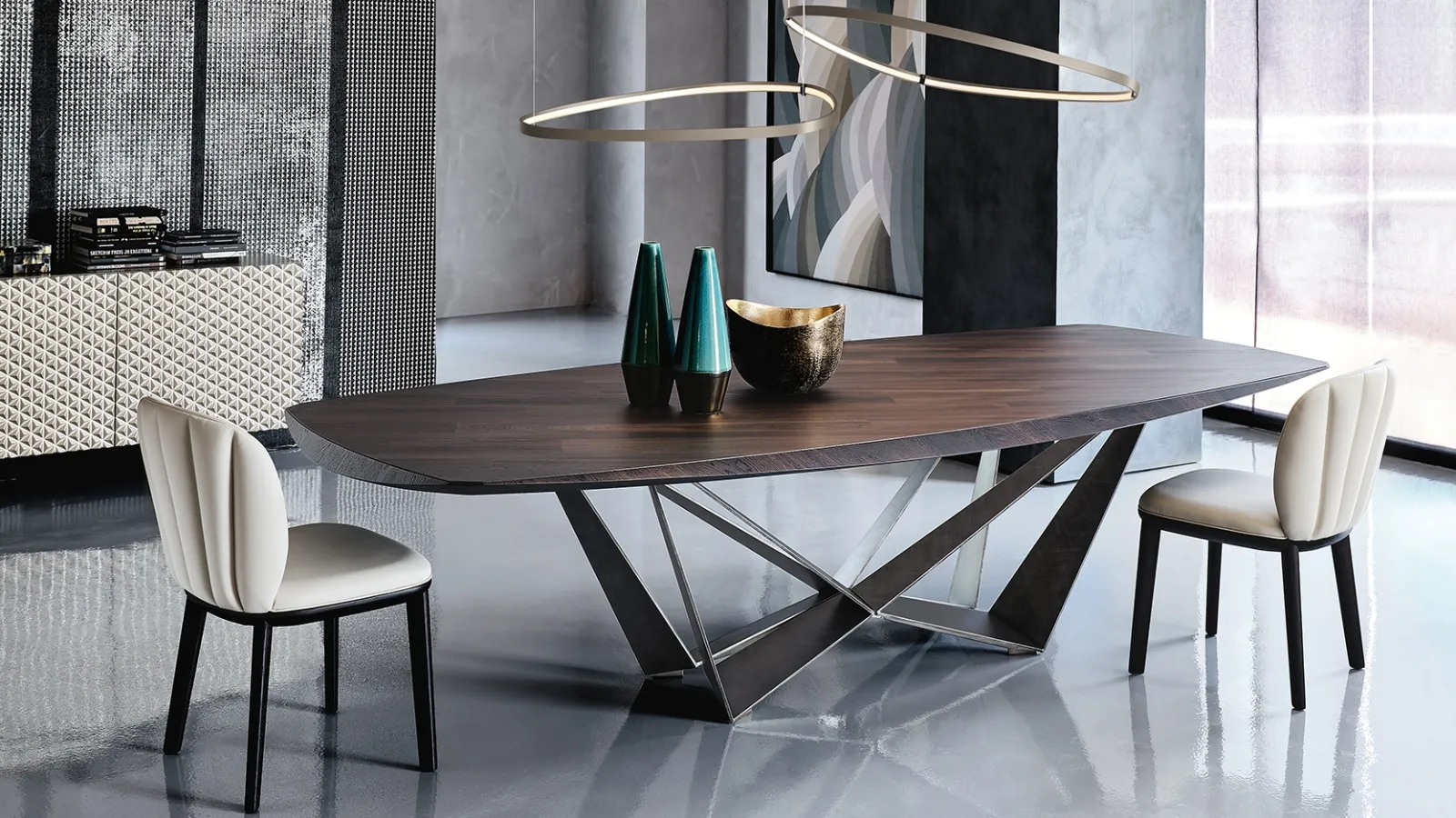 Tavolo in legno Skorpio Wood di Cattelan Italia