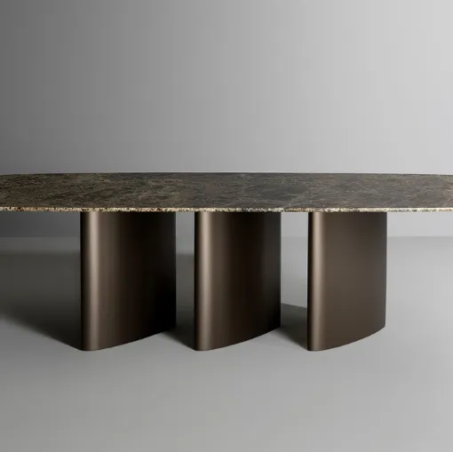 Tavolo Louver Table con top in ceramica di Bonaldo