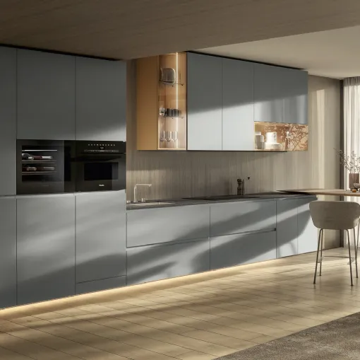 Cucina Design con penisola 36e8 Cut Project 2827 di Lago