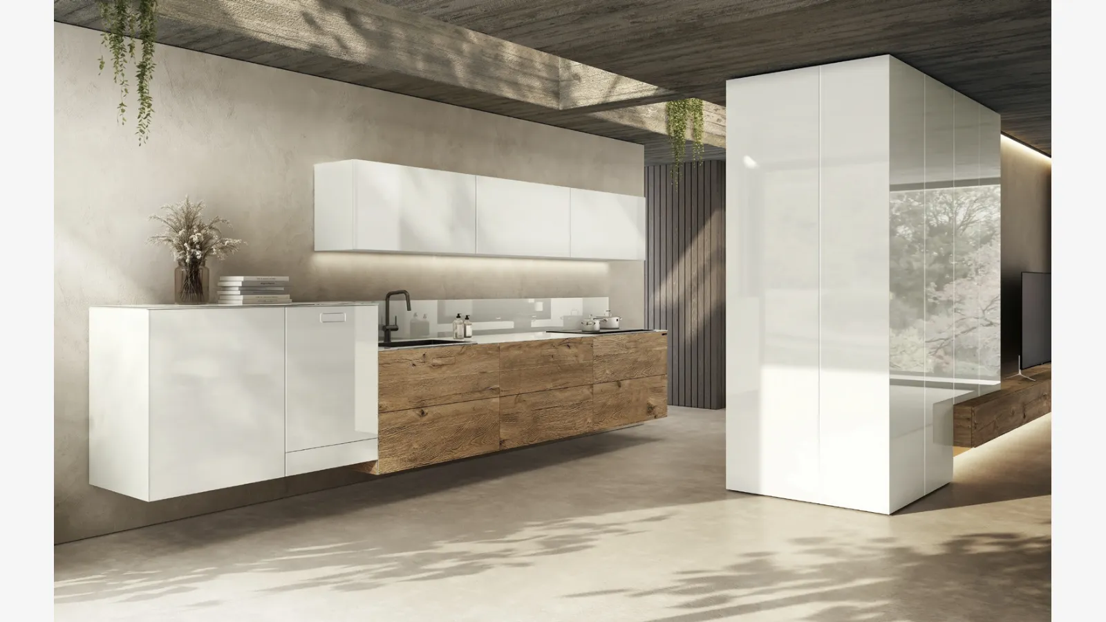 Cucina Design lineare 36e8 Project 2818 di Lago