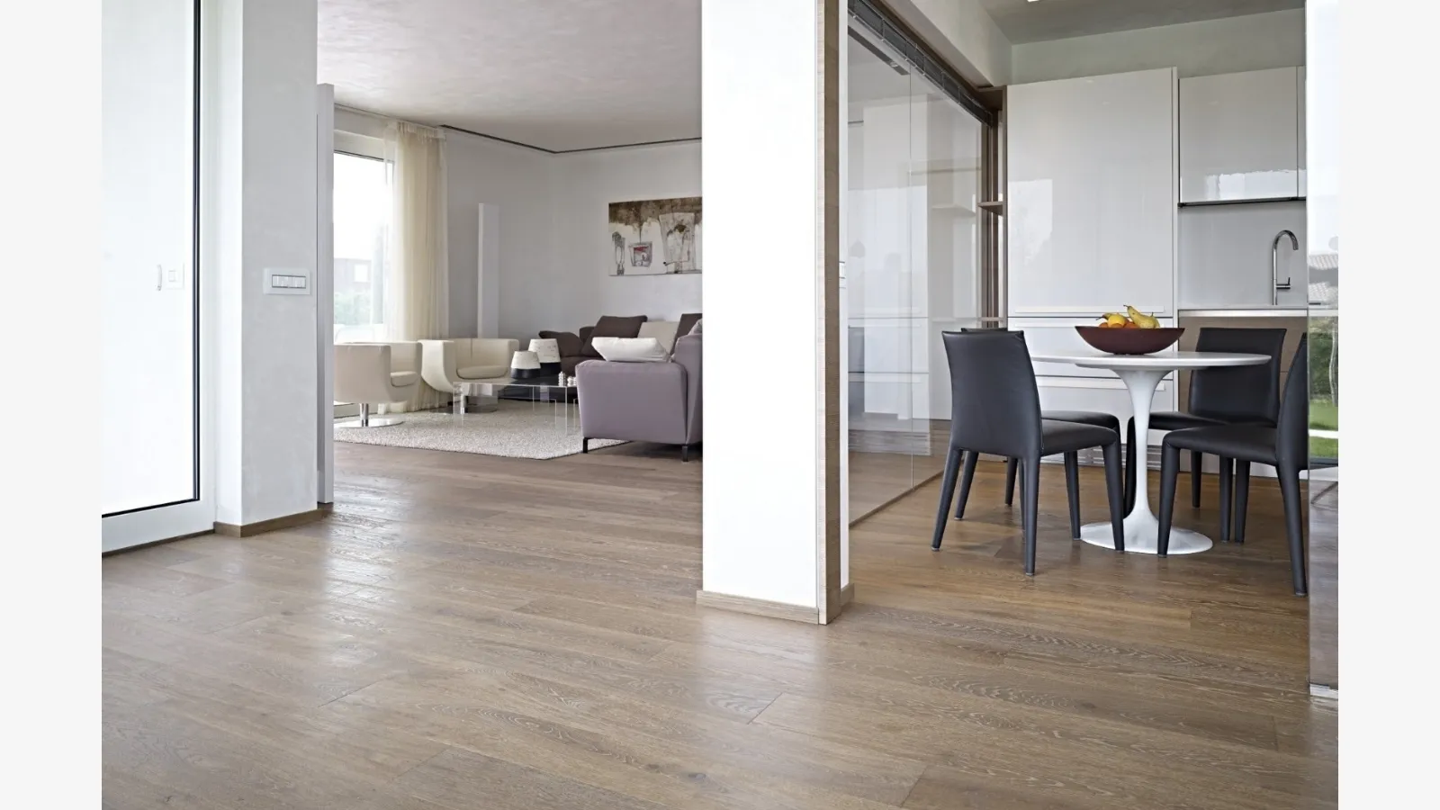 Parquet Nocciolieve in Rovere nodoso levigato di Fiemme Tremila