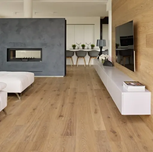 Parquet Reale in Rovere nodoso spazzolato di Fiemme Tremila