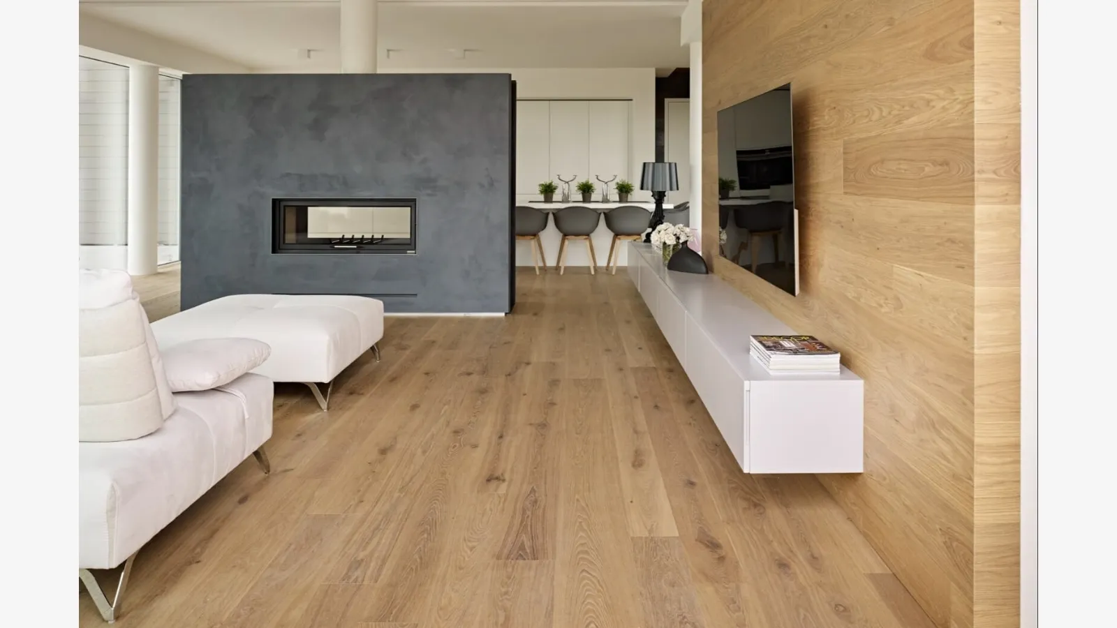 Parquet Reale in Rovere nodoso spazzolato di Fiemme Tremila