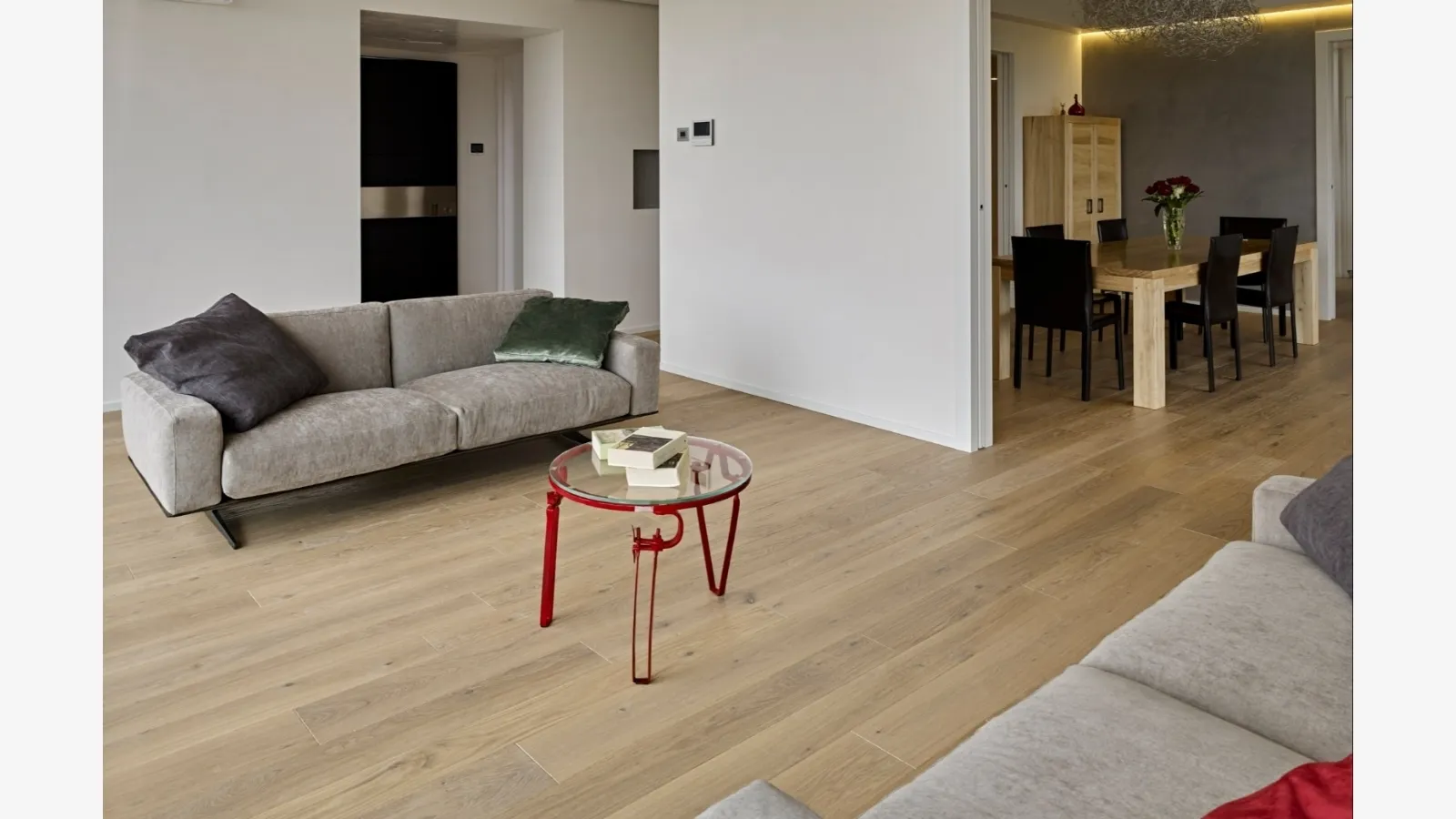 Parquet Riflesso in Rovere nodoso piallato di Fiemme Tremila