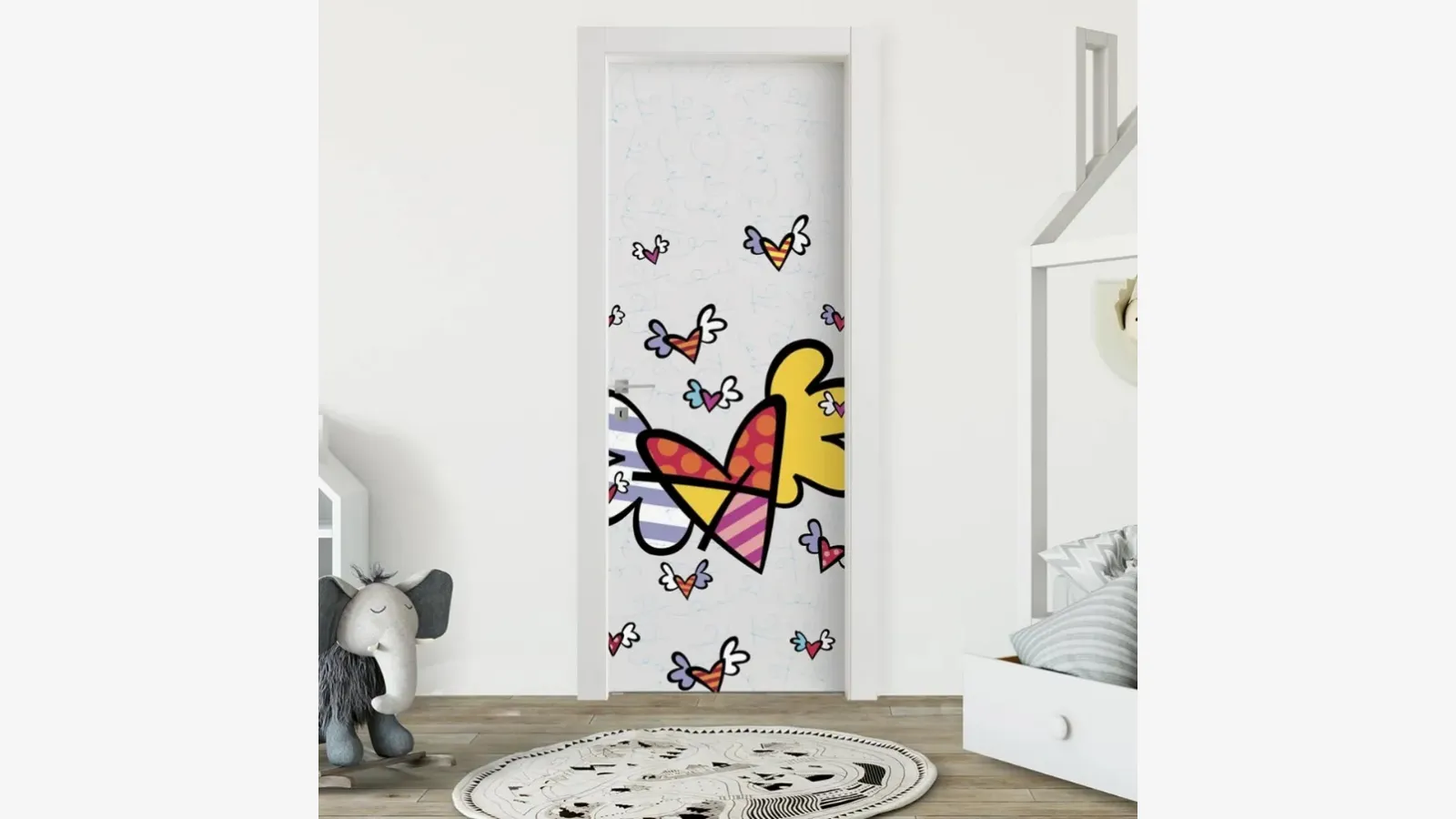 Porta per interni Britto Flying Hearts Too di Bertolotto